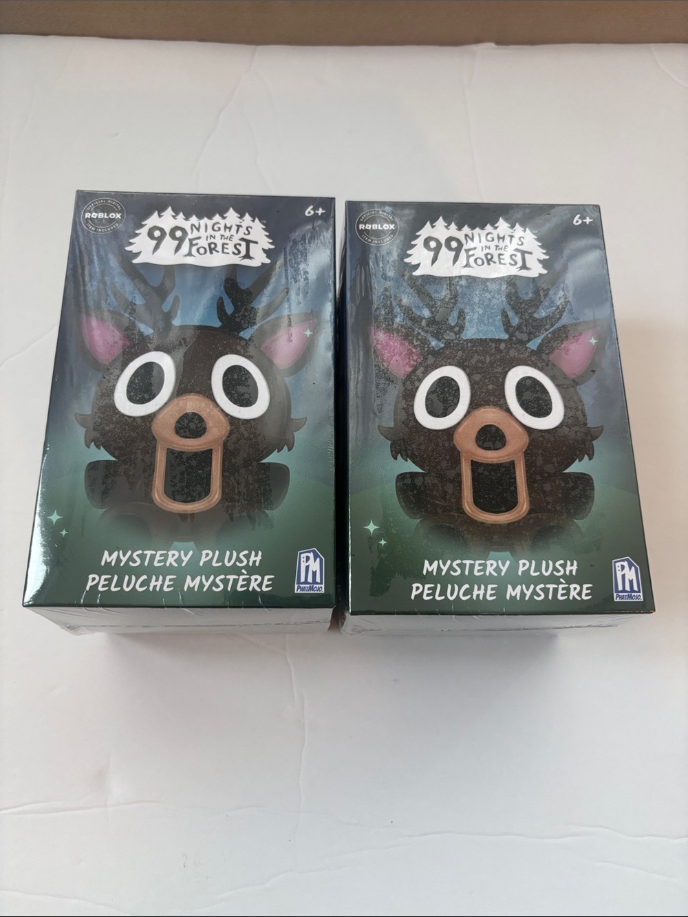 Lot of 2 PhatMojo Roblox 99 Nights in the Forest Sealed Mystery Plush Boxed New